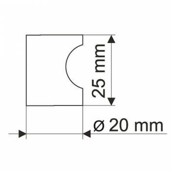 Gałka GL01C00 aluminium